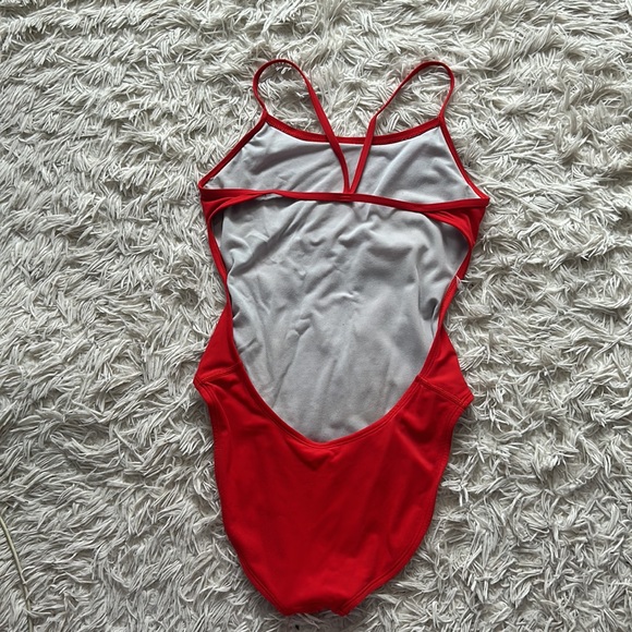Red Nike Bathing suit - Picture 2 of 2